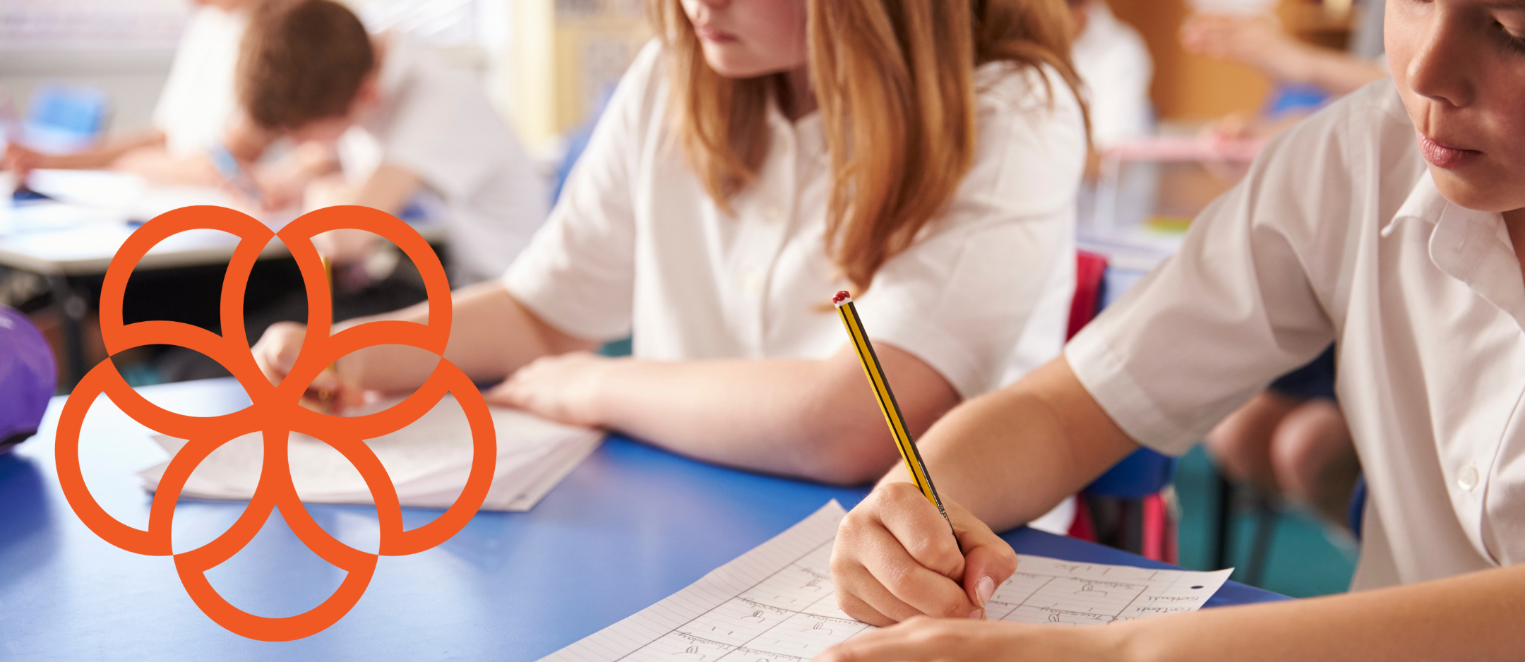 Students working in classroom